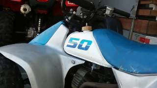 2008 ATV Suzuki lt50 2STROKE [upl. by Jorey187]