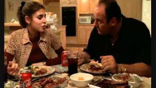 The Sopranos  Italian Dinner Discussion [upl. by Allenotna531]