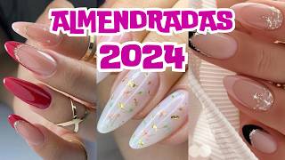 🟣 ¡Nuevas Tendencias UÑAS ALMENDRADAS 2024 DISEÑOS para todos los gustos [upl. by Ednarb]