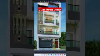 21x58 House Plan  21x58 House Design housedesign gharkanaksha youtubeshorts youtube shorts [upl. by Akcinehs]