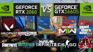 RTX 2060 VS GTX 1660 SUPER 10 Games COMPARE 1080P FPS Test  AMD RYZEN 5 3600 [upl. by Alisun]