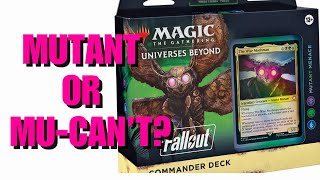 Review and upgrades for Mutant Menace  Fallout Commander Precon deck  Magic The Gathering [upl. by Htiel]