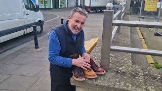 Frank Boot by Barker Shoes Review in Burgundy  Chocolate  Cedar Grain [upl. by Gracye347]