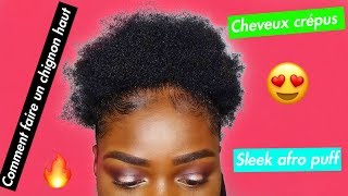 COMMENT PLAQUER quotFACILEMENTquot SES CHEVEUX CREPUS  TUTO CHIGNON EN HAUT  BABY HAIR [upl. by Tterrag]