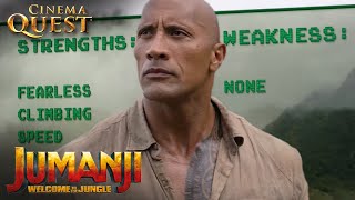 Jumanji Welcome To The Jungle  Character Skills ftKevin Hart Dwayne Johnson  Cinema Quest [upl. by Reviere]