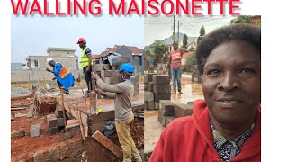 HOW WALLING OF MAISONETTE IS DONE KROAD KENYA 🇰🇪 [upl. by Teilo]