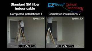 EZ Bend vs Singlemode Fiber Cable Installations [upl. by Lazaro]