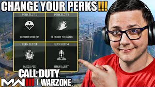 Huge Mistake with Perks in Warzone 3  Stop Using Perks that Dont Actually Help [upl. by Al]