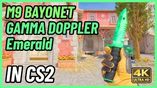 ★ CS2 M9 Bayonet Gamma Doppler Emerald  CS2 Knife InGame Showcase 4K [upl. by Pool]