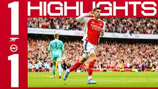 HIGHLIGHTS  Arsenal vs Brighton amp Hove Albion 11  Havertz  Premier League [upl. by Alviani]