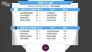 Kempton CC Sunday 1st XI v Langley CC Sunday 2nd XI [upl. by Naired893]