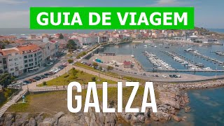 Viagem para Galiza Espanha  Cidade La Corunha Vigo Pontevedra Ourense Lugo  Drone vídeo 4k [upl. by Aivilys]