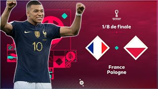 18 de Finale Coupe du Monde 2022  FRANCE  POLOGNE [upl. by Eldorado]