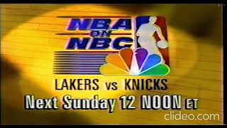 NBA on NBC LakersKnicks promo 2000 [upl. by Shelly58]