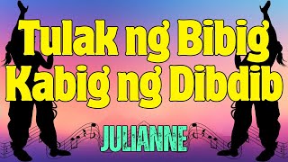 Tulak ng Bibig Kabig ng Dibdib  Julianne  Karaoke ♫ [upl. by Eicyac]