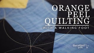 How To Sew An Orange Peel Quilting Pattern With a Walking Foot [upl. by Gass]