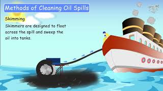 OIL SPILL CLEANUP METHODS  Floating Booms Skimming Sorbents Burning InSitu Grade8Tutway [upl. by Hada]