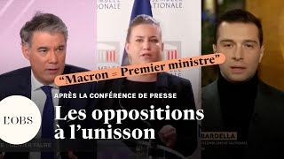 quotMacron a volé son discours de politique générale à Attalquot  les oppositions à lunisson [upl. by Woodcock355]