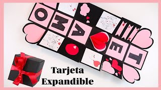 TARJETA EXPANDIBLE PARA TU NOVIO  Caja Explosiva [upl. by Fillbert55]