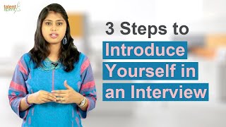 3 Steps to Introduce Yourself in an Interview  Interview Tips  TalentSprint [upl. by Arnon]