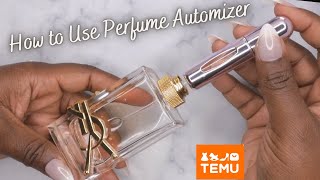 Refillable Perfume Atomizer Review  Temu Finds  How to Refill Travel Perfume Atomizer [upl. by Modesta]