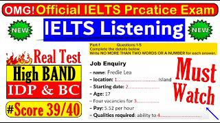 IELTS LISTENING PRACTICE TEST 2024 WITH ANSWERS  07082024 [upl. by Nlycaj]