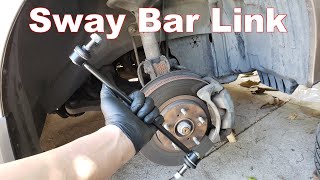 Diagnosing Front End Suspension Noise  How to Replace Sway Bar End Links [upl. by Aicia]