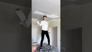 How to Prepare Tiles Wall ​ Wall paint​ Fast amp Beauty part 6261 [upl. by Sherurd]