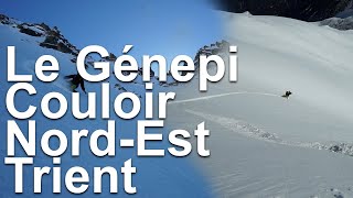 Traversée Col de la Forclaz Pointe Ronde Le Génépi Couloir Nord Est La Poya splitboard ski randonnée [upl. by Lledor]