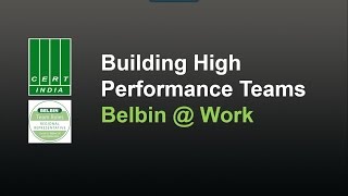 Building high performance teams  BELBIN  Work [upl. by Prosper648]