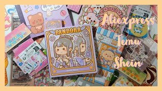 🐼Haul Aliexpress Shein e Temu🐻 cancelleria kawaii [upl. by Nnaj112]