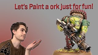 Lets get back to painting how about an ork Work bench stream 15 [upl. by Onin842]