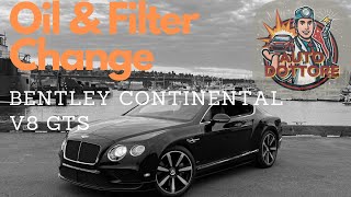 Bentley Continental V8 GTS  Oil amp Filter Change [upl. by Gallager]