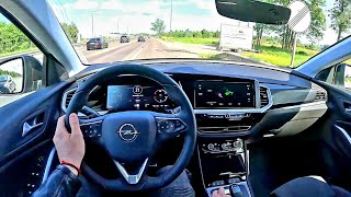 2023 Opel Grandland GSe  Hybrid 300hp 4WD   POV Test Drive  Motorway amp interior quality [upl. by Aranat558]