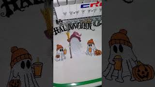 ERED Embroidery With Halloween [upl. by Misty]