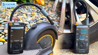 Video REVIEW  Syncwire Tire Inflator Portable Air Compressor 150PSI  COOL PUMP [upl. by Zinah982]