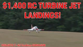 1400 Super Realistic RC Jet Landings HSDJets T45 Goshawk [upl. by Eillil]