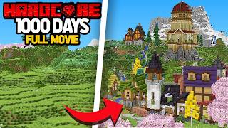 I Survived 1000 Days in Minecraft Hardcore FULL MOVIE [upl. by Ardnasyl]