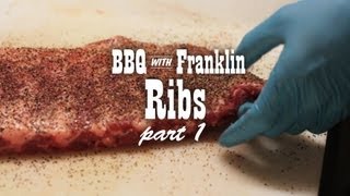 BBQ with Franklin Pork Ribs part 1 [upl. by Pouncey]