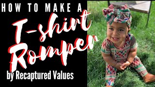 How To Make A Tshirt Romper  Video Tutorial [upl. by Beth817]