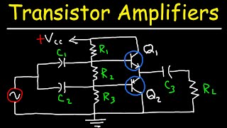 Transistor Amplifiers  Class A AB B amp C Circuits [upl. by Haonam]