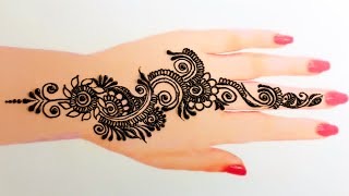 Simple Arabic mehndi designs for back hand easy amp beautiful Mehedi designs Simple henna design [upl. by Lemert]