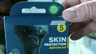 Wilkinson Hydro 5 Skin Protection Advanced multiblade razor  A first look  25May2022 [upl. by Lennard494]