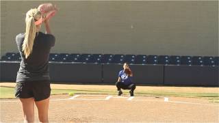 Softball Pitching Drills Around the world  Amanda Scarborough [upl. by Eidassac867]