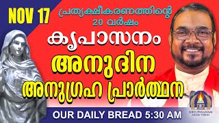 നവംബർ 17  കൃപാസനം അനുദിന അനുഗ്രഹ പ്രാർത്ഥന  Our Daily Bread പ്രത്യക്ഷീകരണത്തിന്റെ ഇരുപതാം വർഷം [upl. by Doomham]