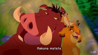 The Lion King 1994 Hakuna Matata Lyrics 1080pHD 1080p [upl. by Eseeryt]