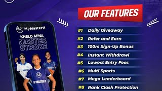 Kabaddi best fantasy app  Master11 fantasy app  Gst amp tds free fantasy App [upl. by Mahtal83]