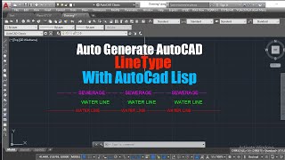 AutoCAD Amazing Lisp automatically generate CAD Linetypes with text [upl. by Ulrikaumeko322]