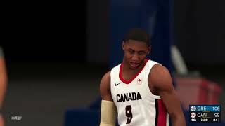 NBA 2K24 Full Gameplay GREECE vs CANADA  NBA 2K24 Paris Olympics Mode PS4 Simulation [upl. by Oswell958]