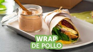 Wrap de pollo  Recetas kiwilimón [upl. by Getraer333]